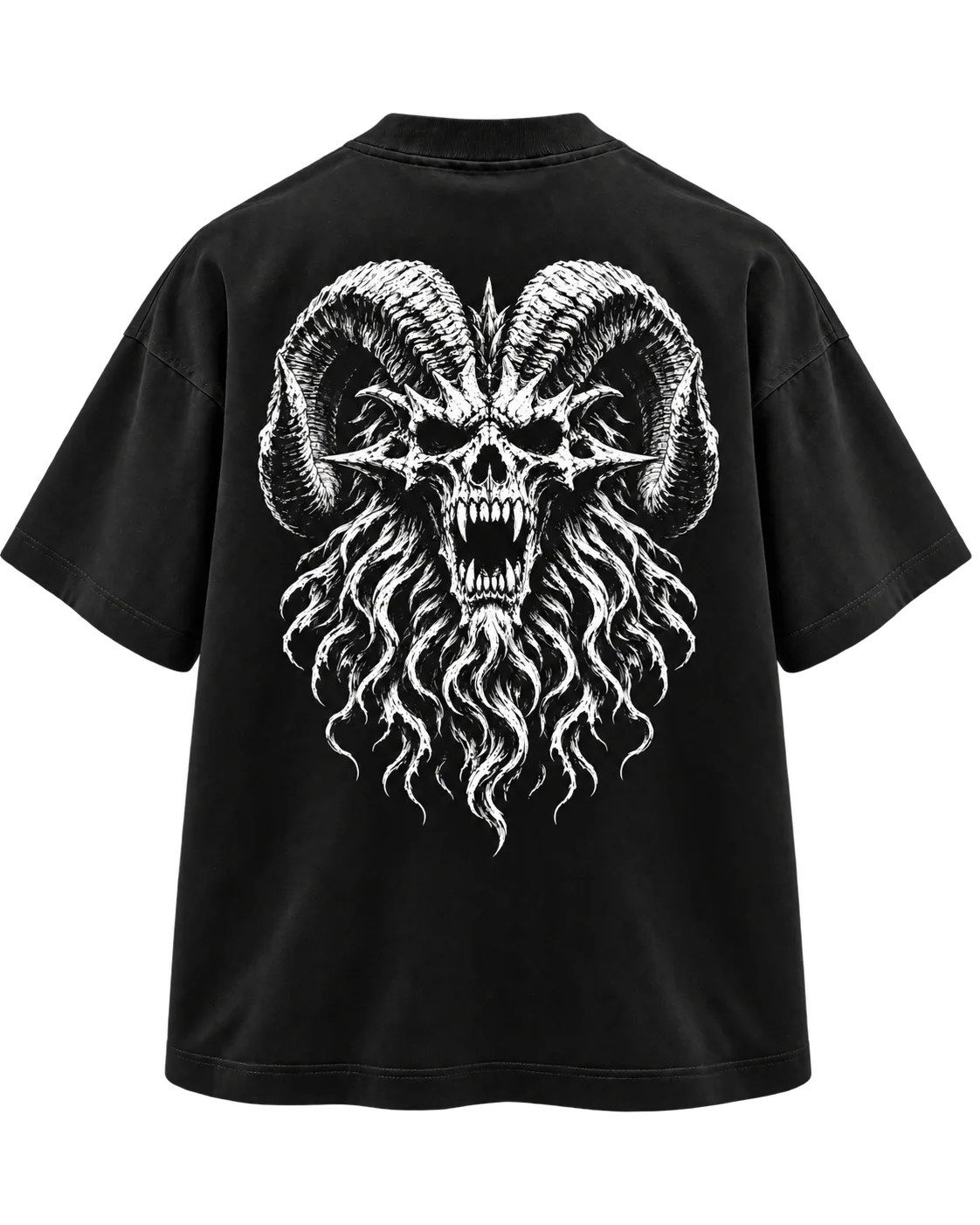 Back view of the black Black Benediction T-shirt